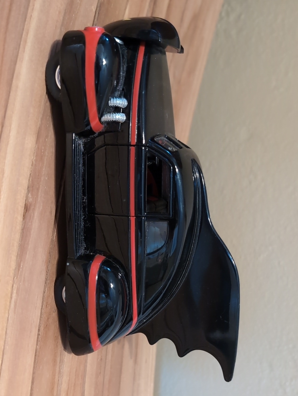 1940 Circa Black Diecast Metal Batmobile  Batman Corgi Collector Car